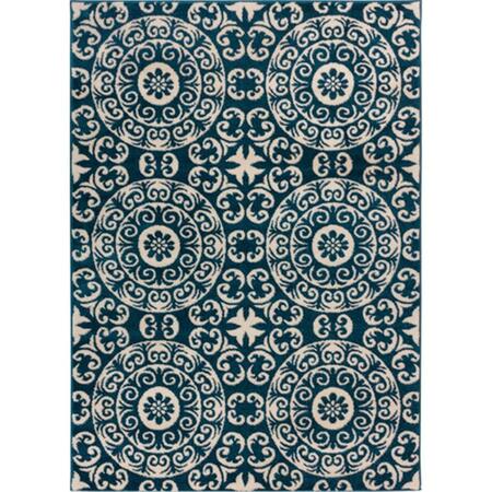 WELL WOVEN Sydney Petra Palatial Rug- Navy Blue - 3 Ft. 3 In. X 4 Ft. 7 In. 20444